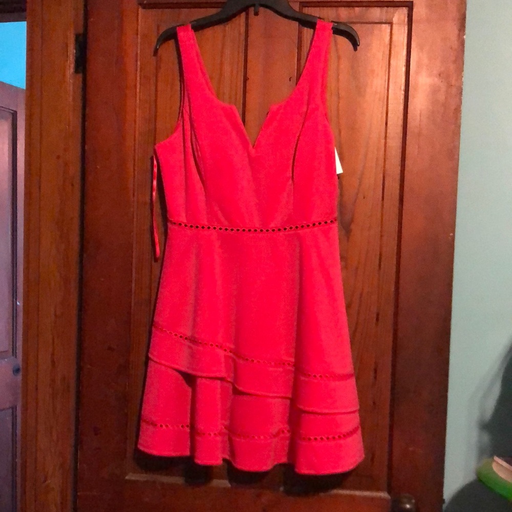 Cute pink dress for wedding/holidays padding in the top. Size 15